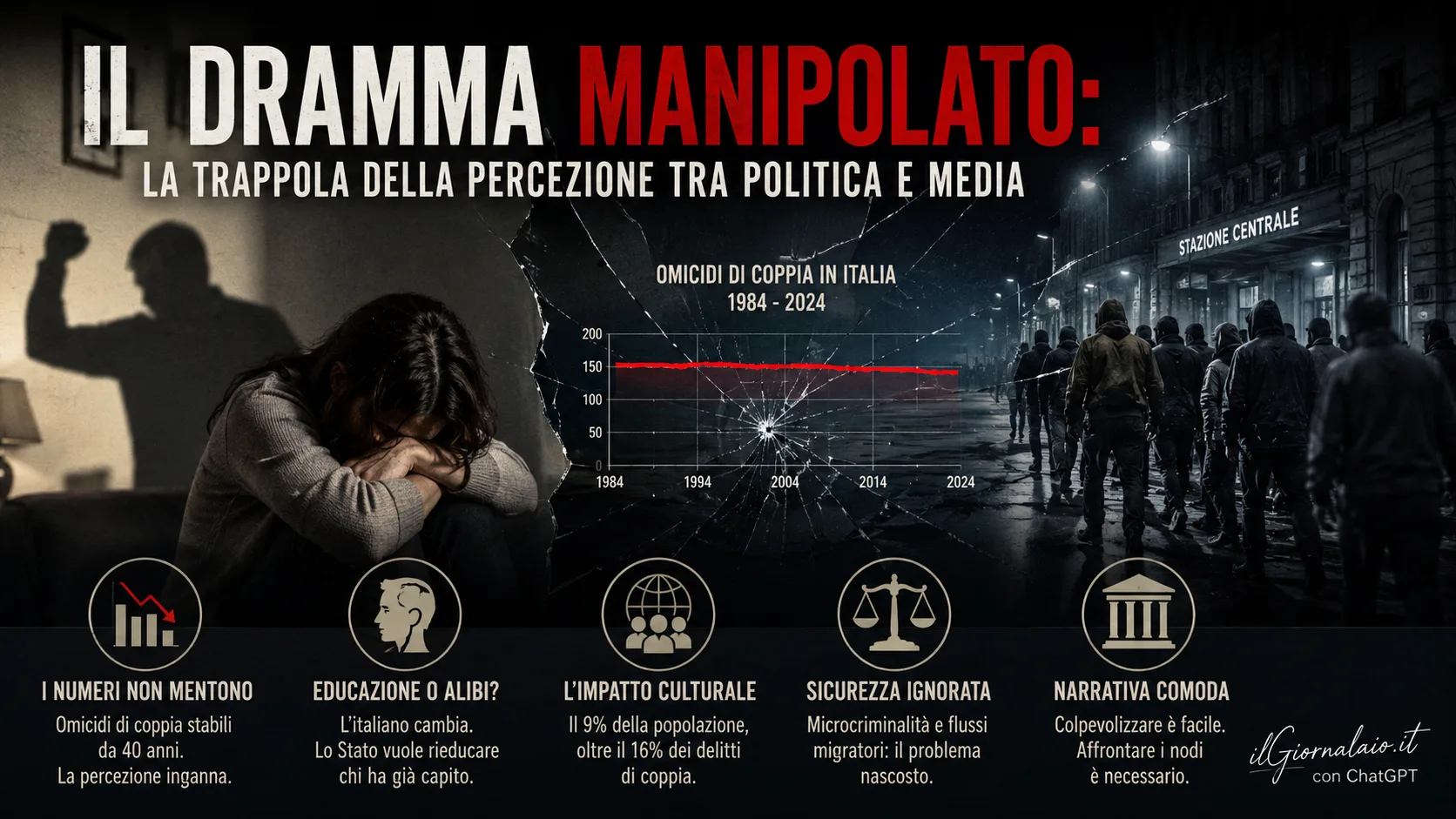 IL DRAMMA MANIPOLATO: La trappola della percezione tra politica e media