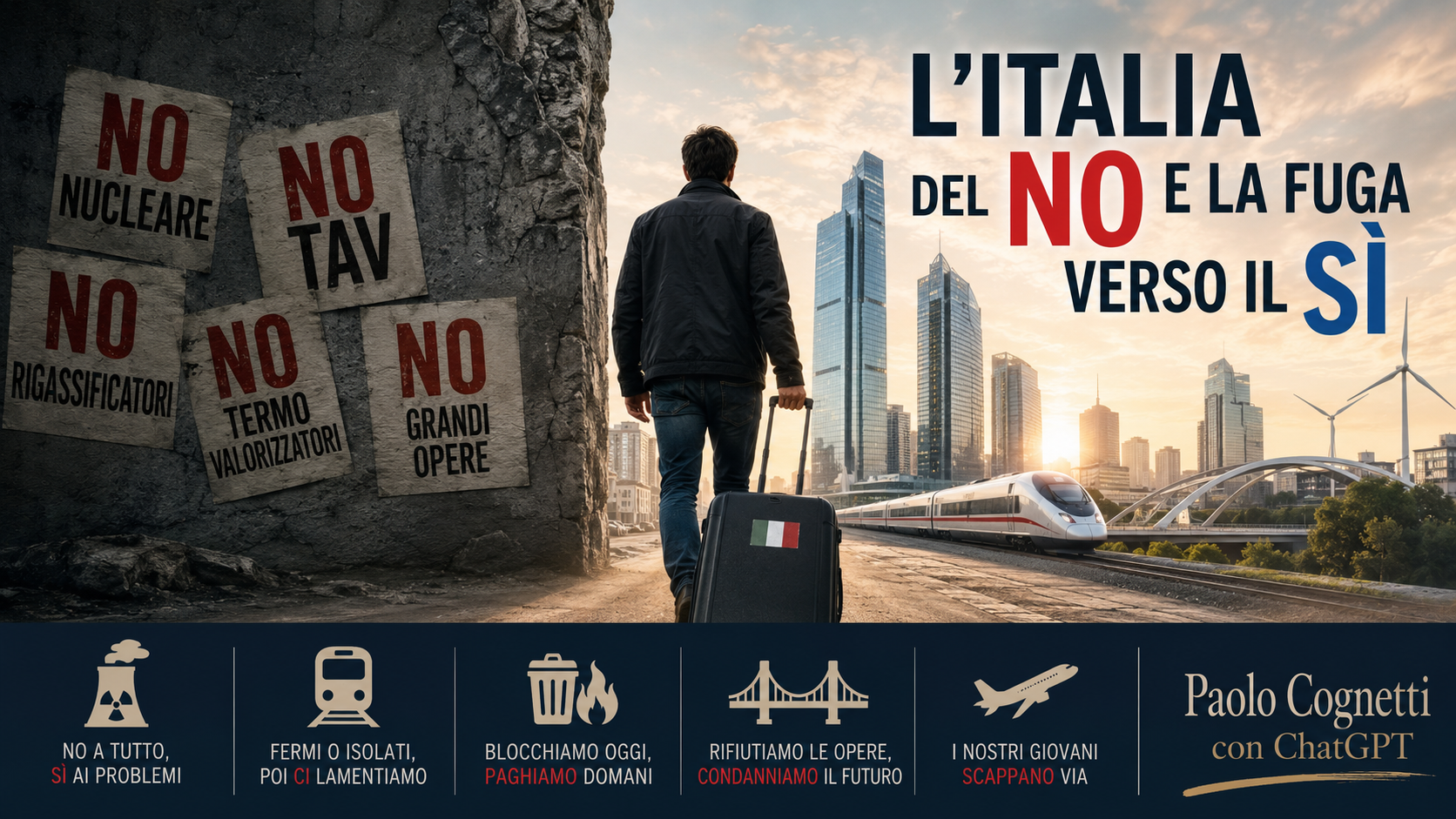 Il paradosso del "No": perché blocchiamo l'Italia ma scappiamo dove tutto funziona