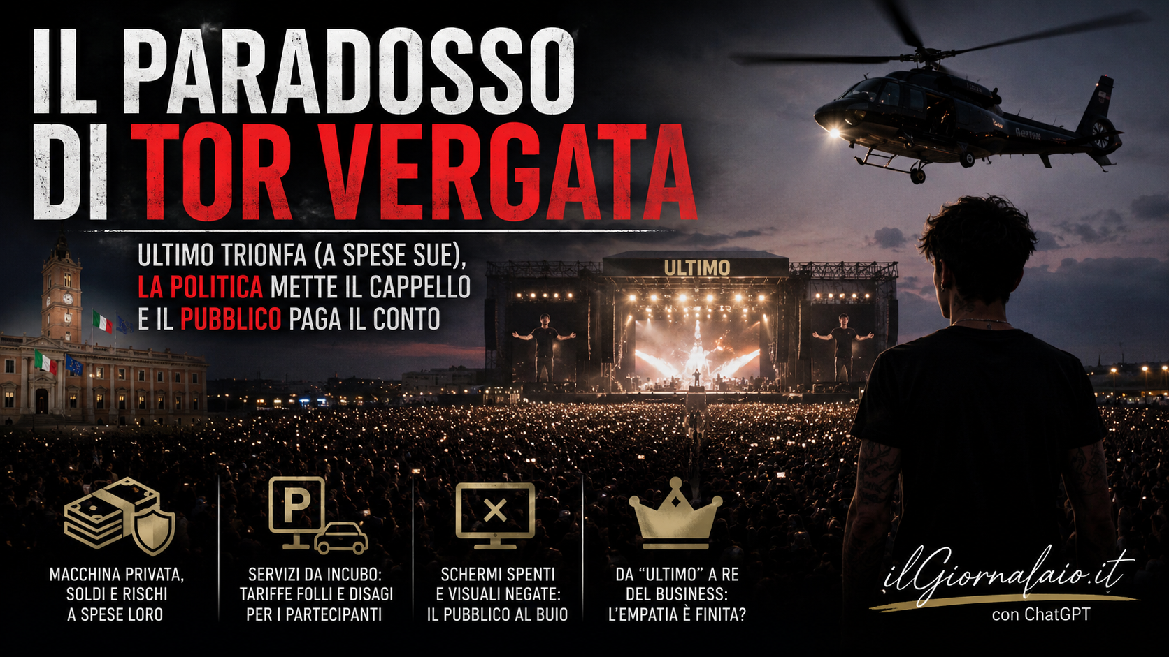 Il paradosso di Tor Vergata: Ultimo trionfa (a spese sue), il Comune si prende i meriti e il pubblico paga il conto