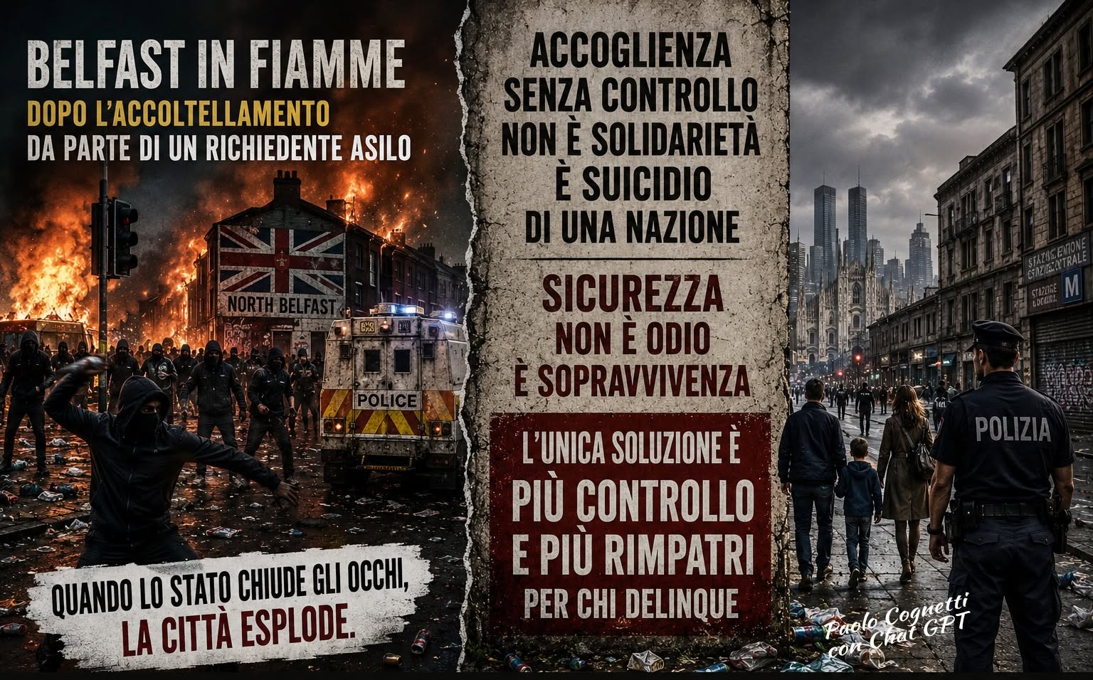 L'illusione dell'accoglienza e il collasso delle città: perché la sicurezza non è un fattore percepito