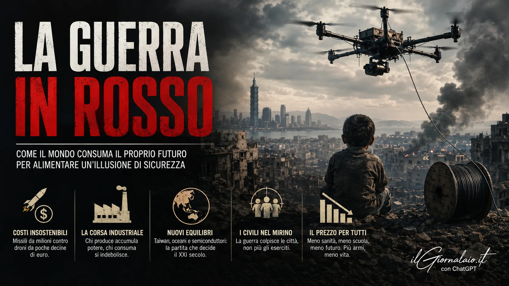 La Geometria dell’Assurdo: Come l’Iper-Consumo Bellico Brucia il Nostro Futuro