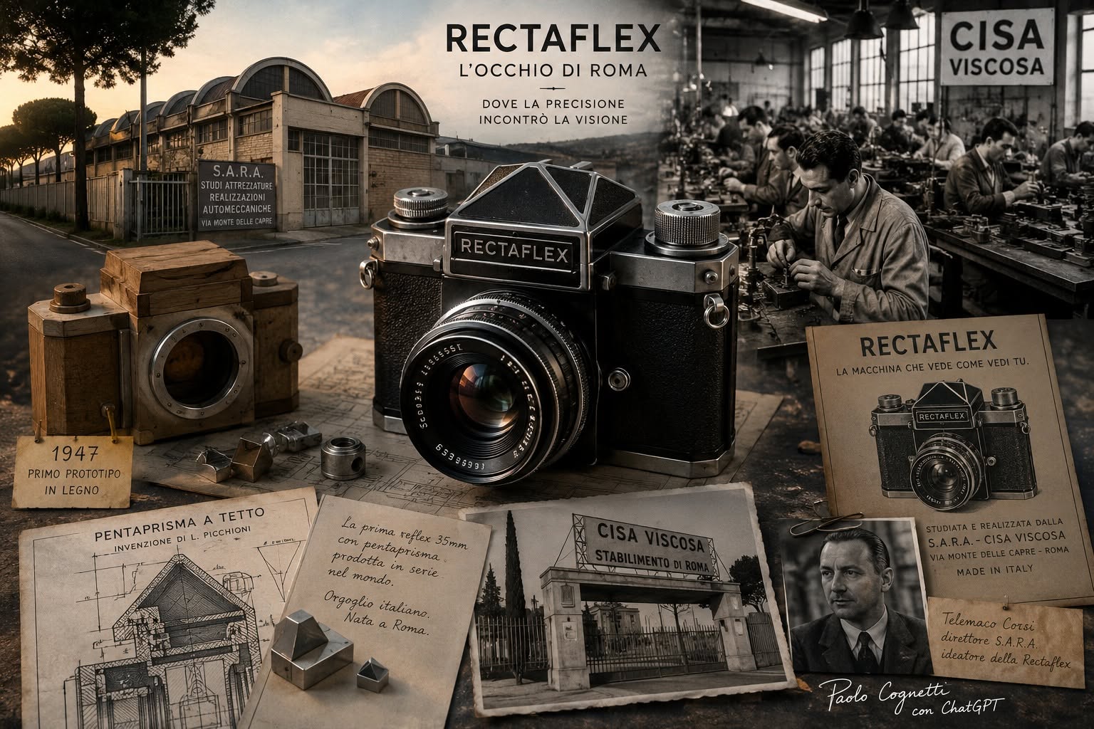 Roma: Quando al Trullo si inventò il futuro della fotografia: la storia della Rectaflex